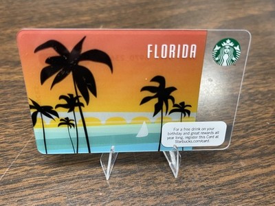 Starbucks USA 2011 Florida Palm Trees 1st Edition Card VHTF NEW