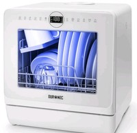 Duronic Table Top Dishwasher DW5 BK 950W Compact Tabletop Dish Washer Mini 5L