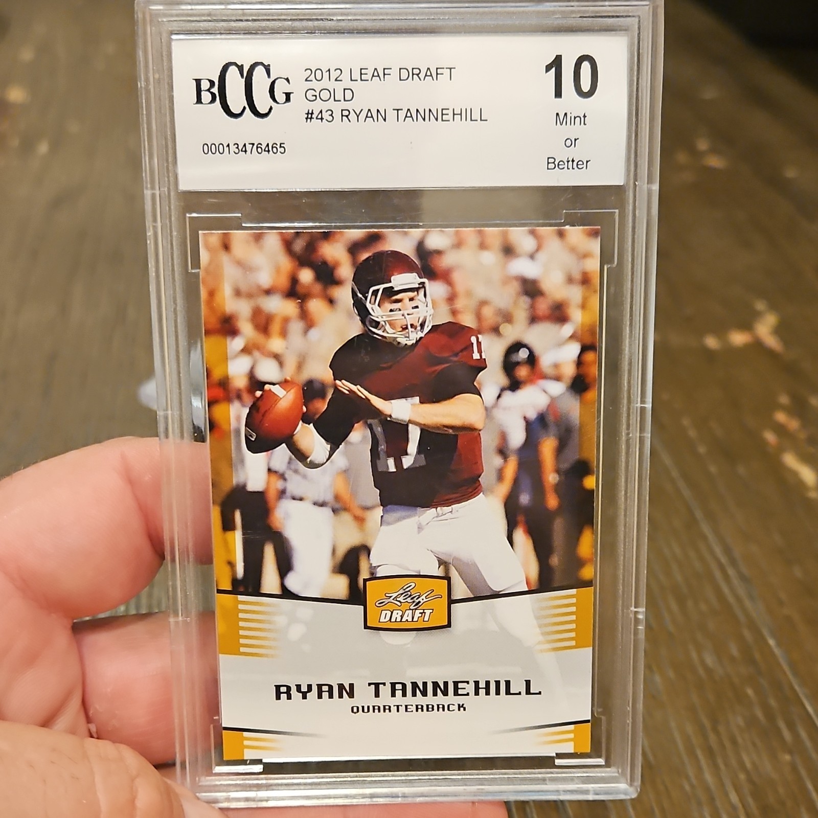 Ryan Tannehill Leaf Draft #43 Gold Border