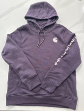 Carhartt Women's Iconic Clarksburg Logo Sweatshirt Size L 12-14 TS0288-W