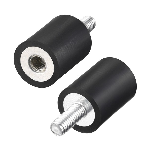 2Stk Silentblock Gummipuffer SchwingungsdäMpfer Anschlagpuffer M5 Ø15Mmxh20Mm-image