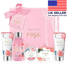 BODY  EARTH Spa Gift Set for Women - Luxurious 5 Pcs Bath and Body