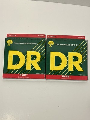 2 Packs DR Strings Rare RPMH-13 Phosphor Bronze Acoustic Med/Heavy 13-56