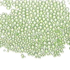 Iridescent Glass Tiny Bubble Beads, 0.4-3mm 10g No Hole 0.4-3mm Light Green