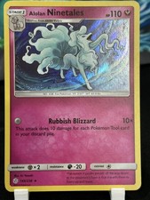 Carta Pokemon Alolan Ninetales 145/236 Holo rara eclissi cosmica LP
