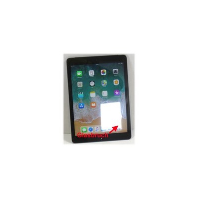 Apple iPad Air 32GB Wifi + Cellular schwarz Glasbruch Tablet PC ohne Netzteil
