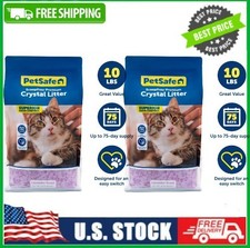 2 BAG PetSafe ScoopFree Lavender Crystal Cat Litter, 10 lb Bag