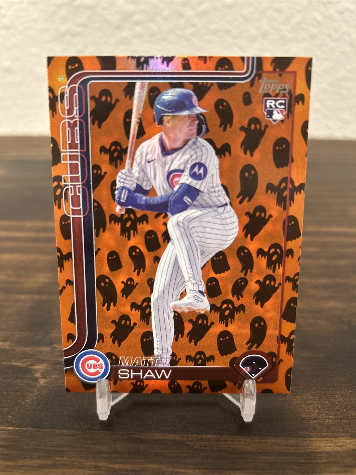 2025 Topps Update Series Matt Shaw Ghost Parallel SP Rookie #US200 Chicago Cubs