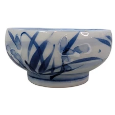 Takahashi San Francisco Japanese Blue White Floral Bowl Small Round Kitchenware