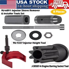 Injector Sleeve Remover Installer Set,Injector Height Tool+Engine Barring Socket