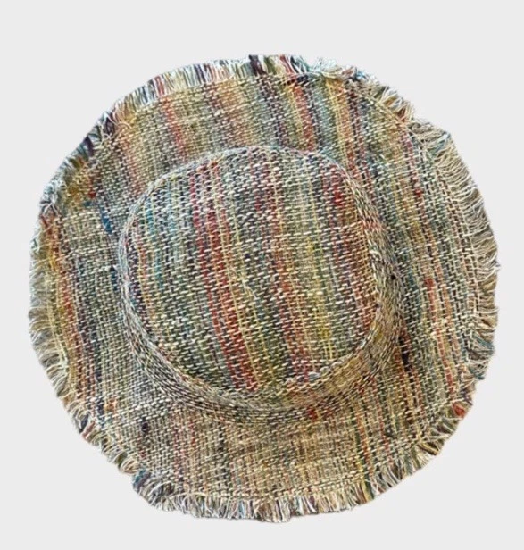 Hemp Summer Beach Sun Hat, Handmade. Hippie Boho Hat, Asatre Beach Hat New