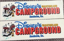 2 SOUVENIR BUMPER STICKER LOT DISNEY'S VACATIONLAND CAMPGROUND CLOSED IN 1996