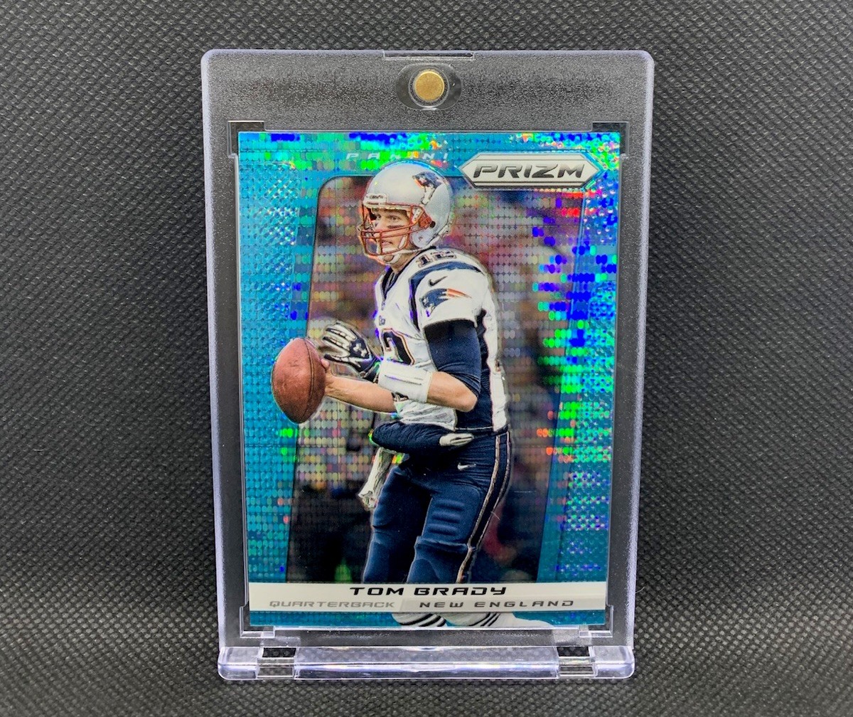 2013 Panini Prizm Tom Brady RARE Light Blue Pulsar SSP - Patriots SB MVP GOAT
