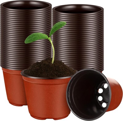 Irenare 2500 Pcs 4 Inch Plant Nursery Pots Small Seed Starting Seedling... 