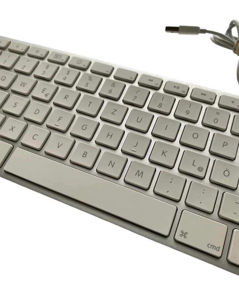 Original Apple Aluminium USB Tastatur Keyboard A1243 Deutsch mit Ziffernblock /F - Bild 2 von 3