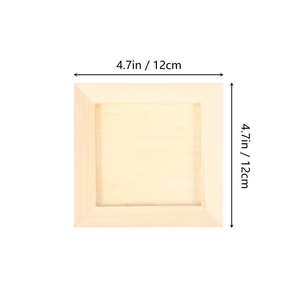 6 Pcs Mini Picture Frame Clay DIY Photo Frames Acrylic Paint Simple