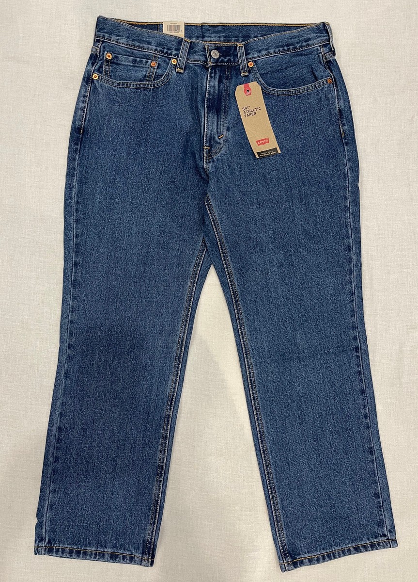 Levis 541 Athletic Taper Mens Jeans 42x34 100%Cotton W42L34 Blue