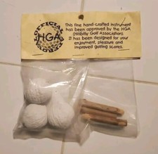 Vintage Hillbilly Golf Association HGA Golf Balls Tees Novelty Item