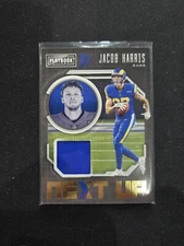 2021 Panini Playbook Football Jacob Harris RC Next Up Memorabilia Patch #NXT-JHA
