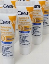 CeraVe Hydrating Mineral Sunscreen Face Sheer Tint  Travel Size .17oz  Lot X5