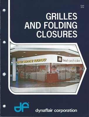 Brochure - Dynaflair - Grilles Folding Closures - Retail Store - c1977 (AF94)