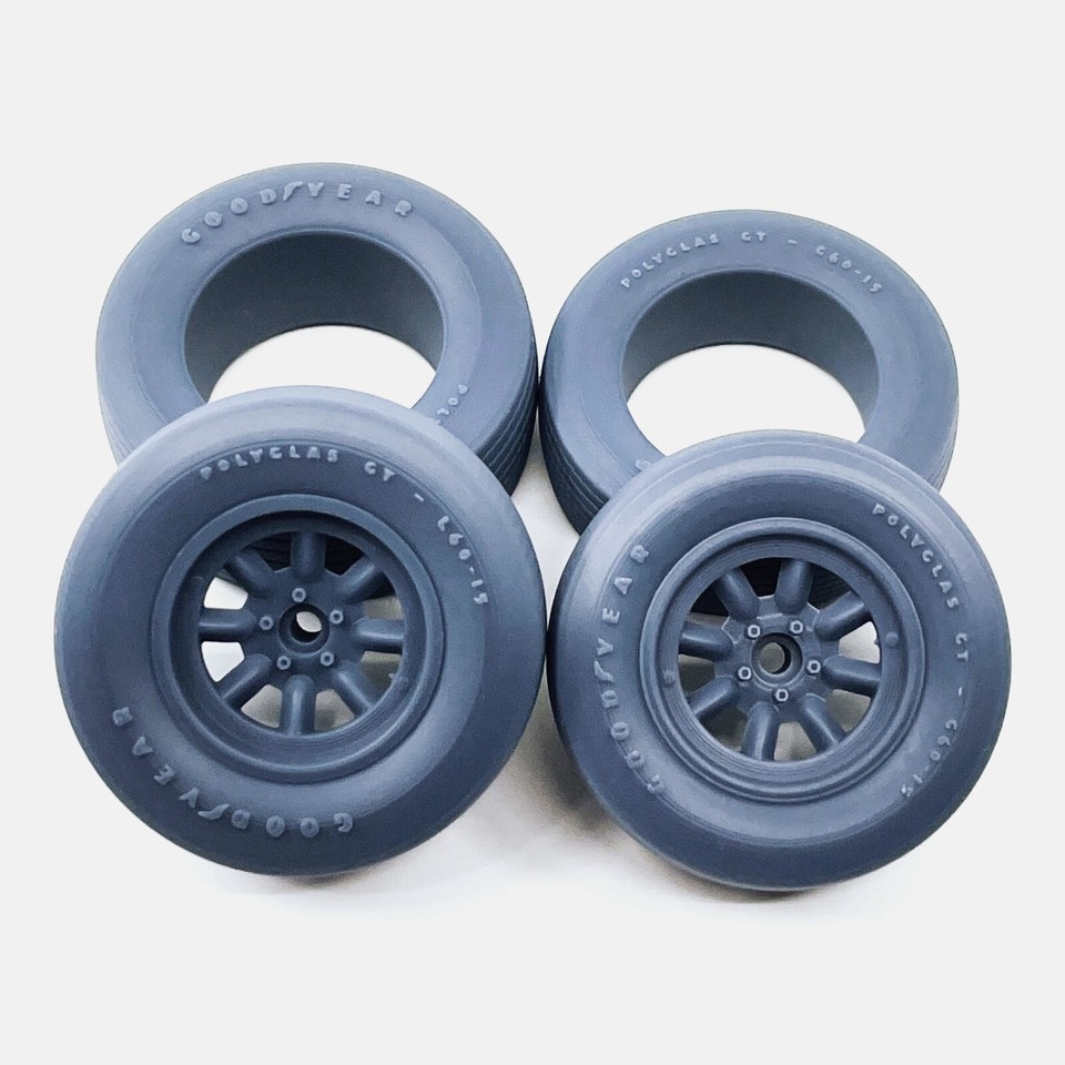 1/24 Resin 15 inch Minilite Wheels, Goodyear Polyglas GT Tires, and ...