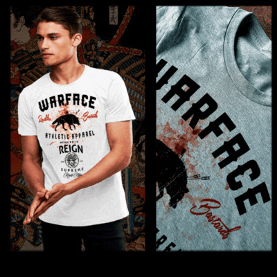Warrior T-Shirt Fitness Motivation Bodybuilding Martial Arts Krav Maga Muay Thai
