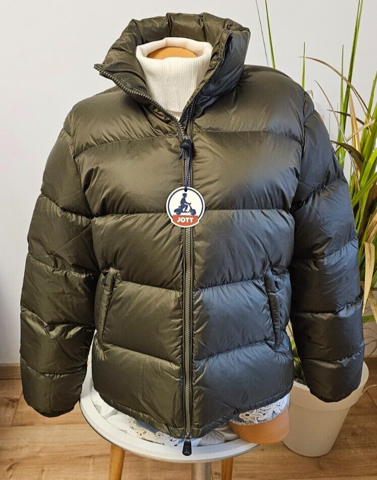 JOTT down jacket size XL 38 XXL 40 army green quilted jacket
