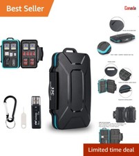 Multi-functional Memory Card Case - Waterproof - 27 Slots - USB 3.0 Card Reader