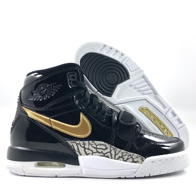 Nike Air Jordan Legacy 312 GS Black Metallic Gold White AT4040-007 6Y Womens 7.5 | eBay