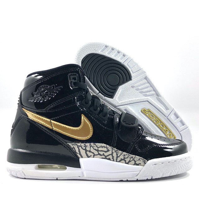 Nike Air Jordan Legacy 312 GS Black Metallic Gold White AT4040-007 4Y Youth | eBay