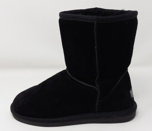 Beach Feet Australian Boots Black Suede Upper Sheepskin Wool Lining Women Size 7 - 第 6/10 張圖片