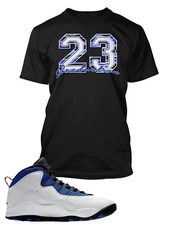 Graphic Sneaker Sport Tee Shirt Match J10 Graduation Day Royal Pro Club Shaka T