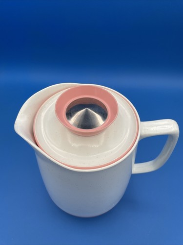 Pink White Vacuum Pitcher Carafe Mid Century 6 Cup Vacron Bopp Decker Plastics - Picture 3 of 14