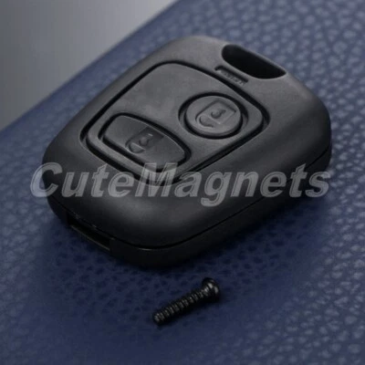 Telecomando non tagliato 2 pulsanti guscio chiave custodia fob per Citroen C1 C2 C3 C4 XSARA Picasso