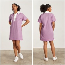 NWT Everlane The Organic Cotton Polo Dress in Lilac