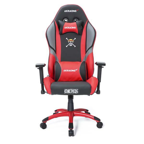 ONE PIECE GAMING CHAIR OFFICE CHAIR MONKY D LUFFY DESIGN COLOR RED  