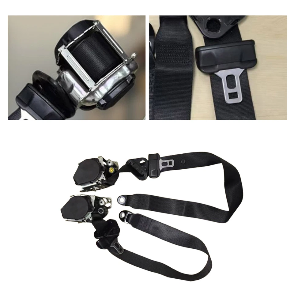 Cinturones de seguridad delanteros izquierdo derecho negro 2019 2020 2021 2022 2023 para Ford Transit Foto 3 de 4