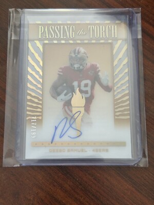 2022 Clearly Donruss Deebo Samuel Passing The Torch On-card Auto  /199