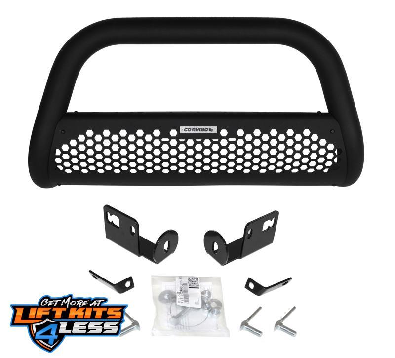 Go Rhino Classic tubular bull bar design helps protect vehicle bumper 55264T