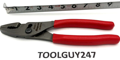 SNAP ON TOOLS USA 47ACF 8" RED Soft Grip Combination Slip Joint Pliers ...
