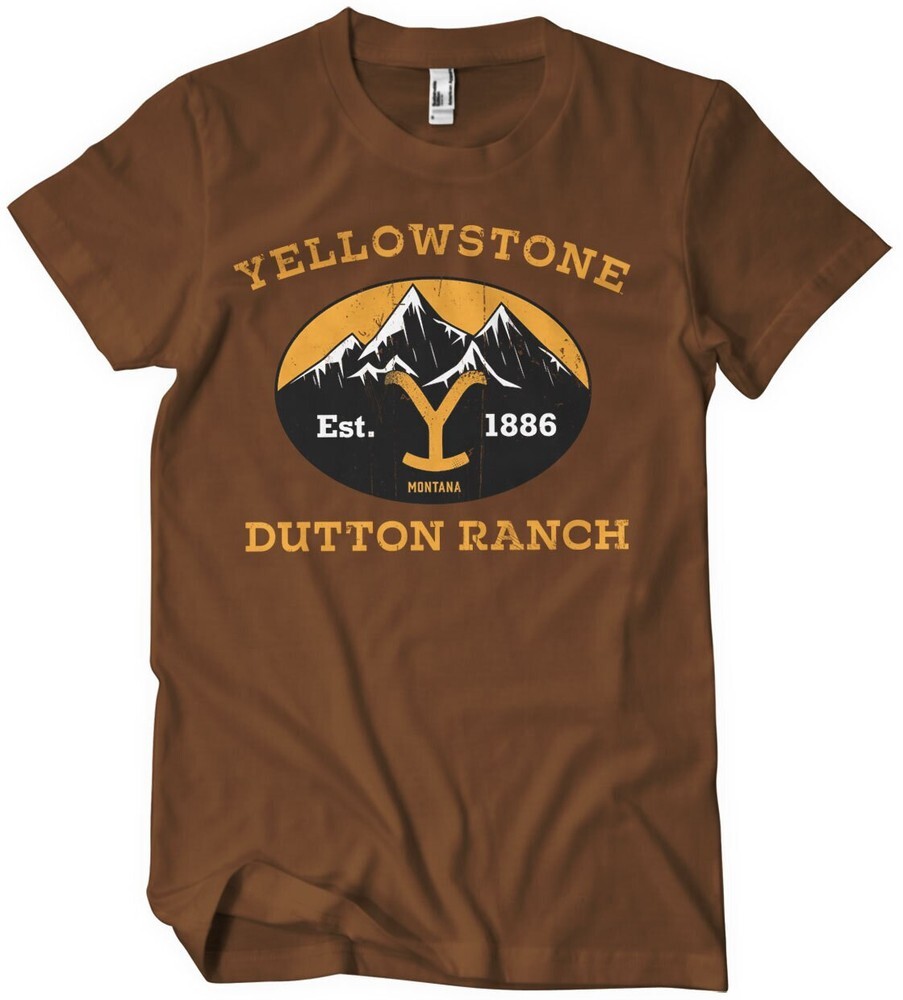 Футболка Yellowstone Dutton Ranch Montana Est 1883 Коричневая 5490₽