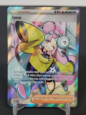 Pokémon TCG: Ultra Rare Iono 254/193, Scarlet & Violet Paldea Evolved Full Art