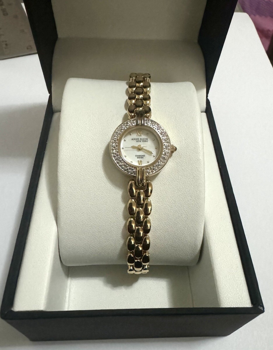 Vintage Anne Klein Gold Tone Round Face Women’s Watch