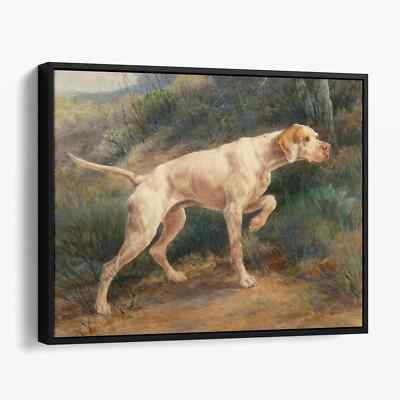 Pointer on the Prowl by Edmund Henry Osthaus Victorian Dog Canvas Wall Art Print