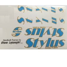 Stylus decals for vintage bicycle choices one set per sale