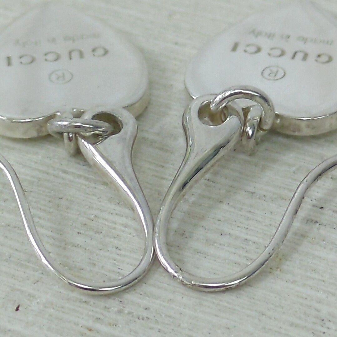 GUCCI Earrings Heart Sterling Silver Hook Fastening drop GUCCI Earrings Heart Sterling Silver Hook Fastening drop