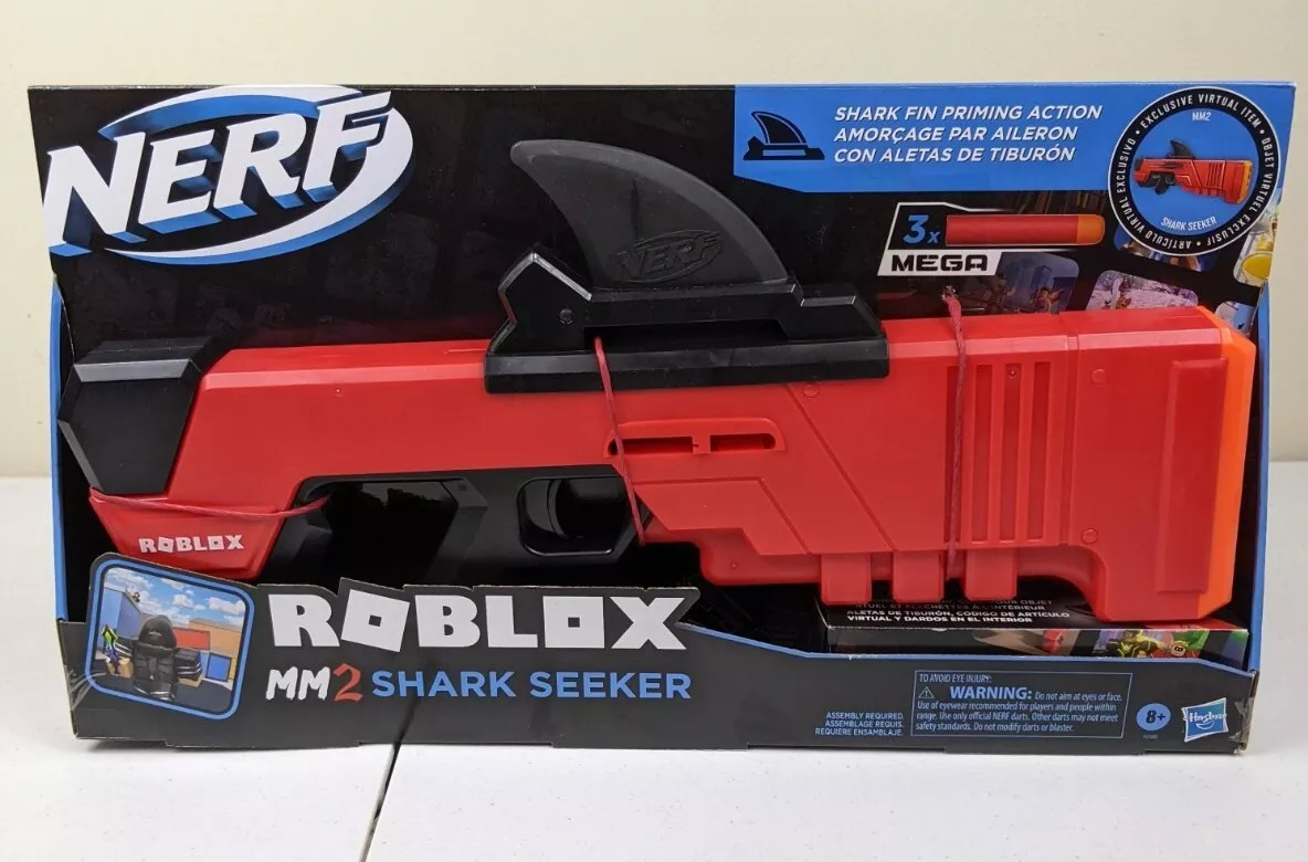 Nerf Roblox MM2 Shark Seeker Dart Blaster Virtual Code Not Included,  Working.