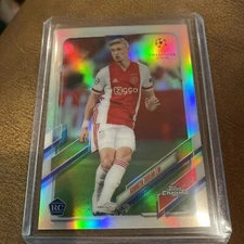 2021 Topps Chrome Uefa Champions Kenneth Taylor Silver Rookie Refractor