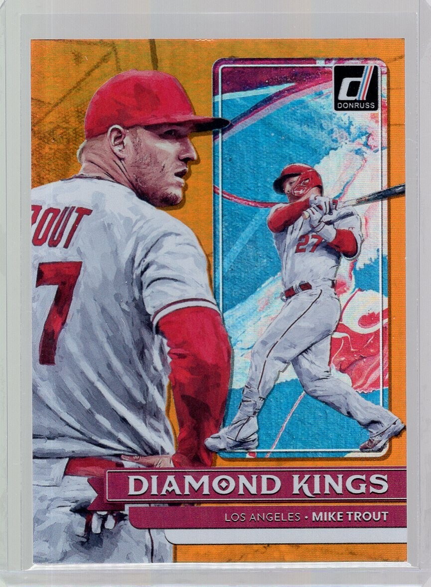 2022 Donruss Holo Orange #14 Mike Trout DK